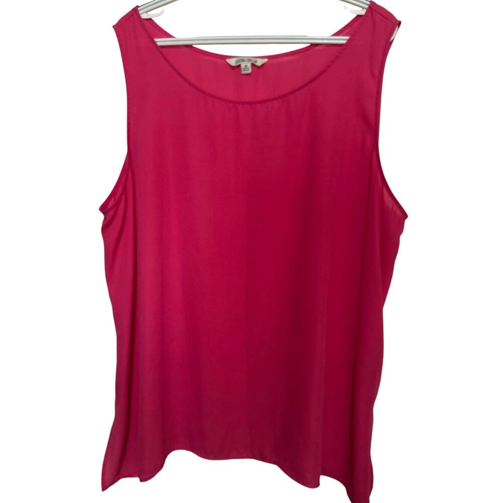 The Pioneer Woman Pink Silky Tank Top Size 2X